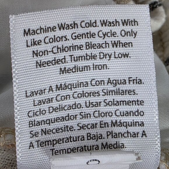 Womens Time & Tru Beige & Black Striped Lounge Pants Wide Leg Drawstring XXXL - Picture 5 of 11